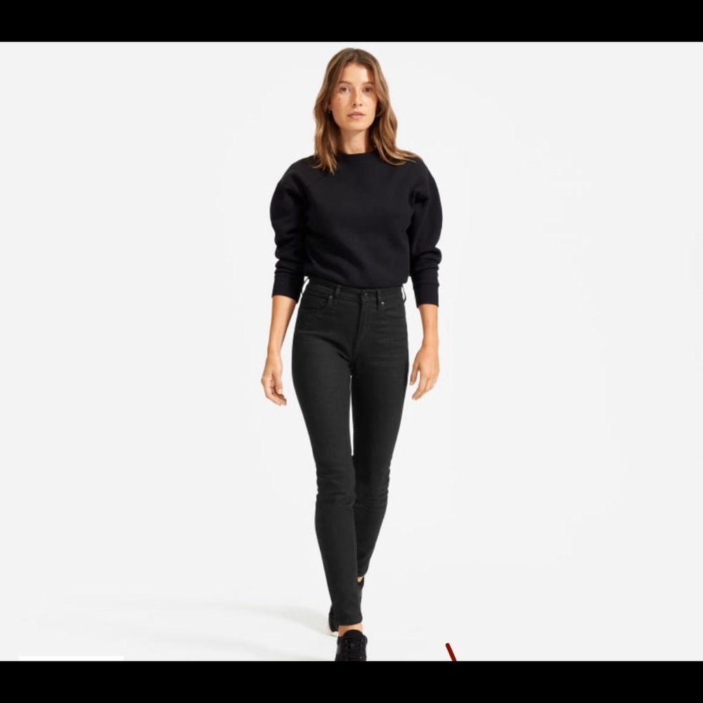 Everlane high rise skinny Black jeans